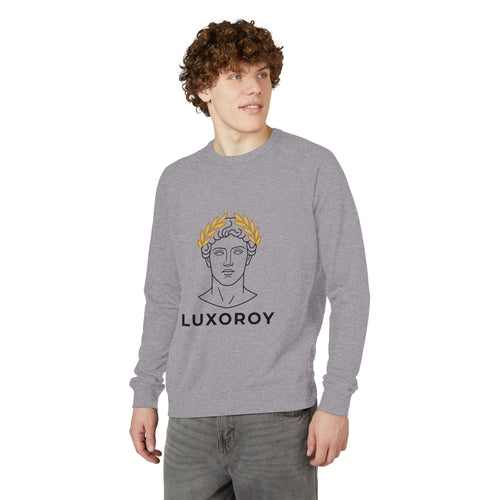Luxoroy Laurel Crewneck Sweatshirt — Classic Greek Bust Graphic