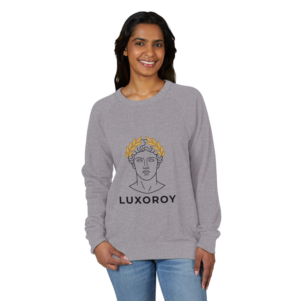 Luxoroy Laurel Crewneck Sweatshirt — Classic Greek Bust Graphic
