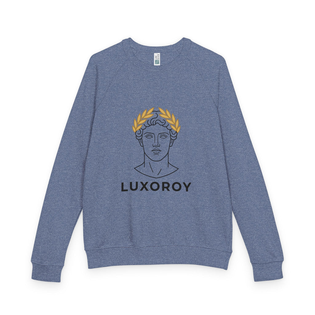 Luxoroy Laurel Crewneck Sweatshirt — Classic Greek Bust Graphic