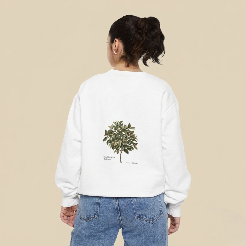 Botanical Magnolia Sweatshirt — Vintage Floral Tree Graphic