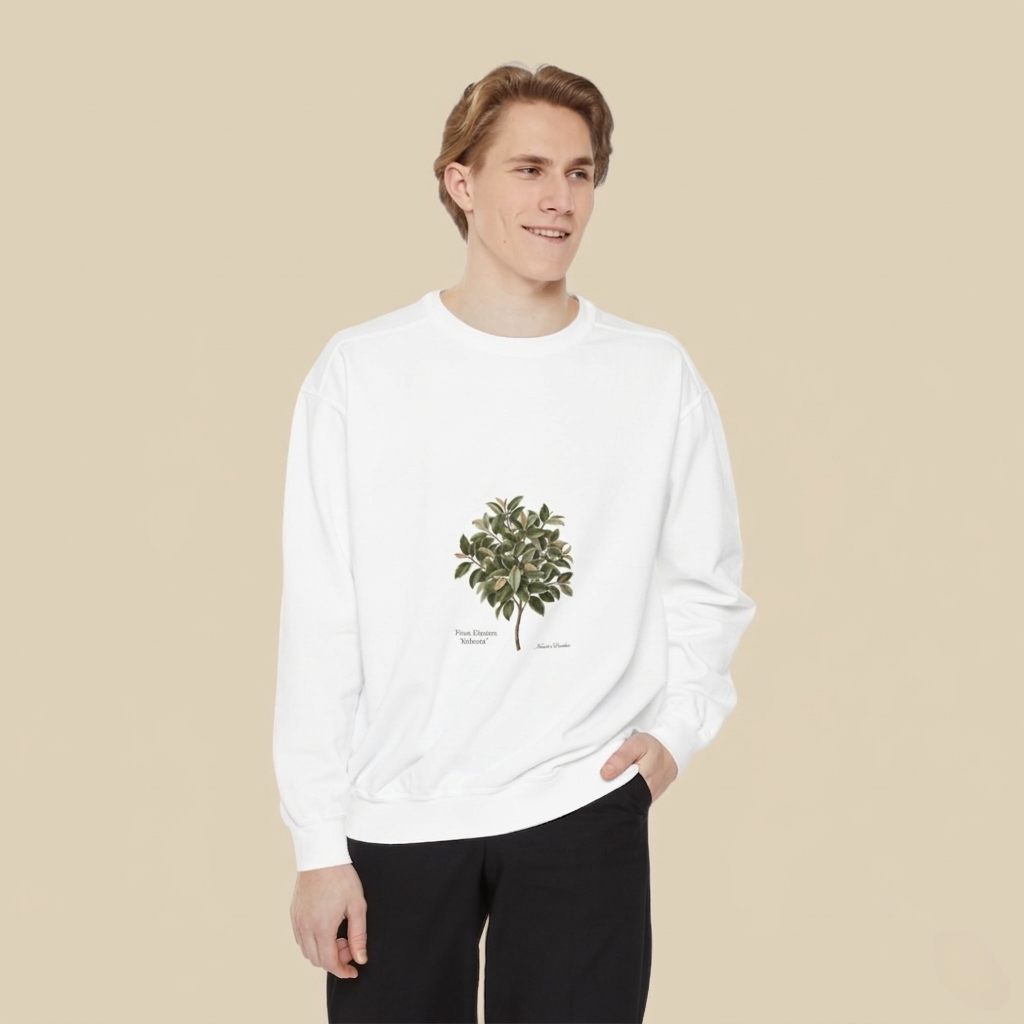 Botanical Magnolia Sweatshirt — Vintage Floral Tree Graphic