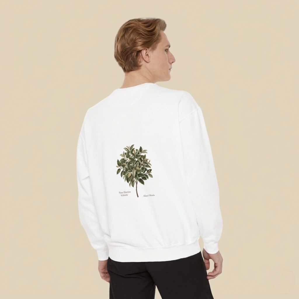 Botanical Magnolia Sweatshirt — Vintage Floral Tree Graphic